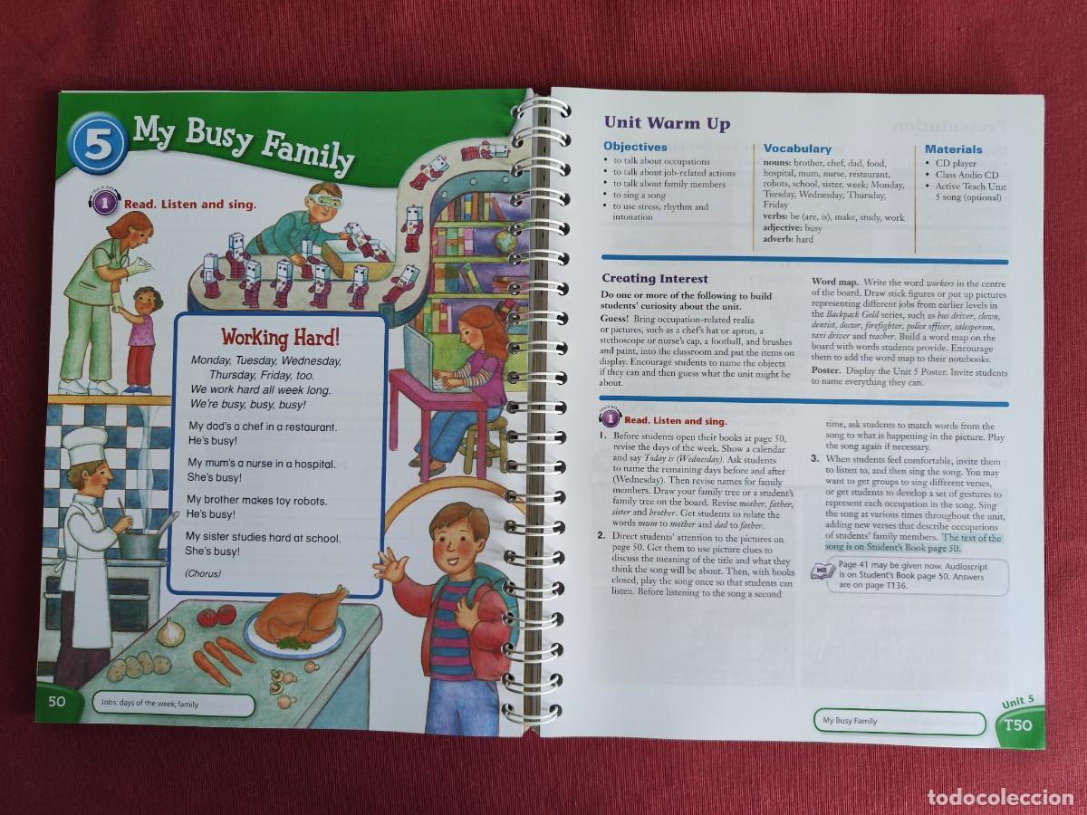 Libros de segunda mano: BACKPACK GOLD - N&ordm; 2 - TEACHERS BOOK - EN INGLES. - Foto 4