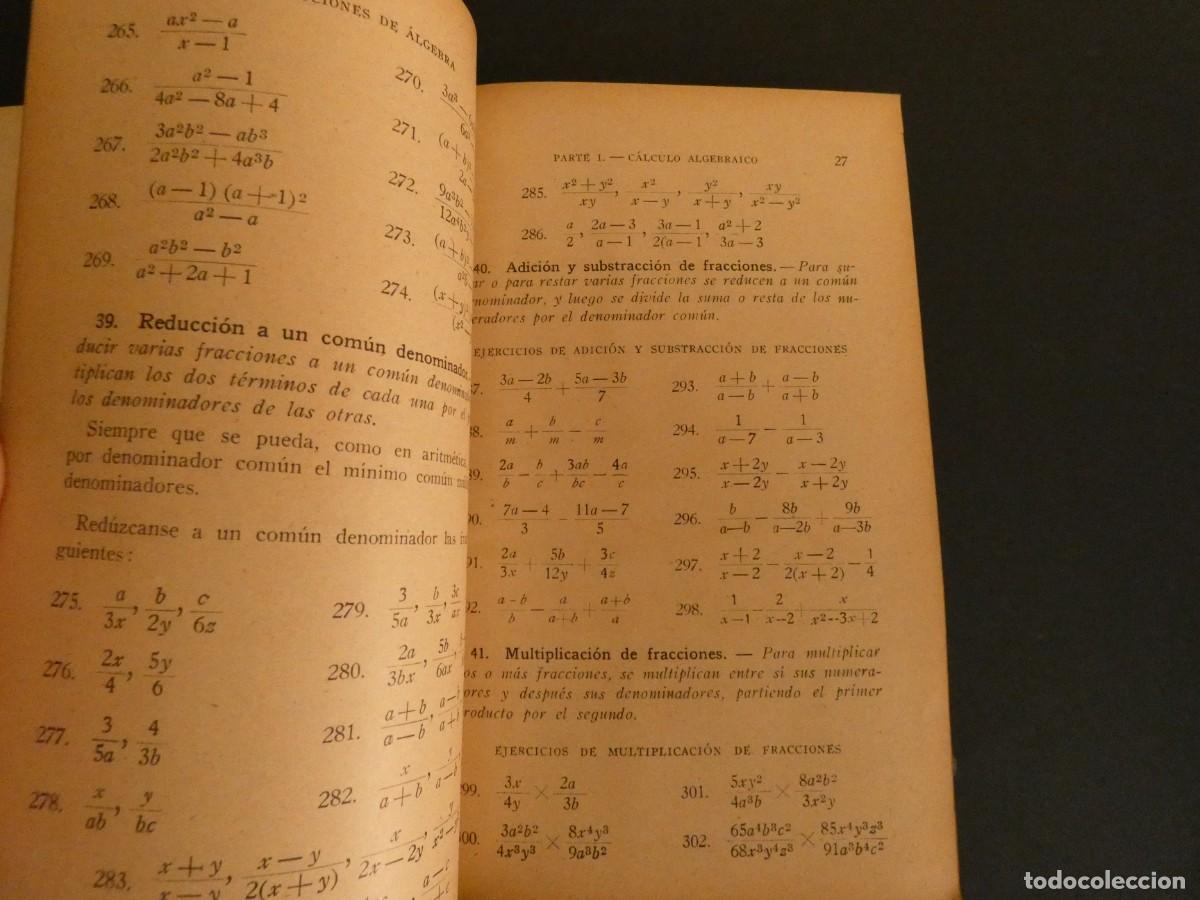 Libros de segunda mano: LIBRO ANTIGUO DE ESTUDIO NOCIONES DE ALGEBRA EDICIONES BRU&Ntilde;O - Foto 2