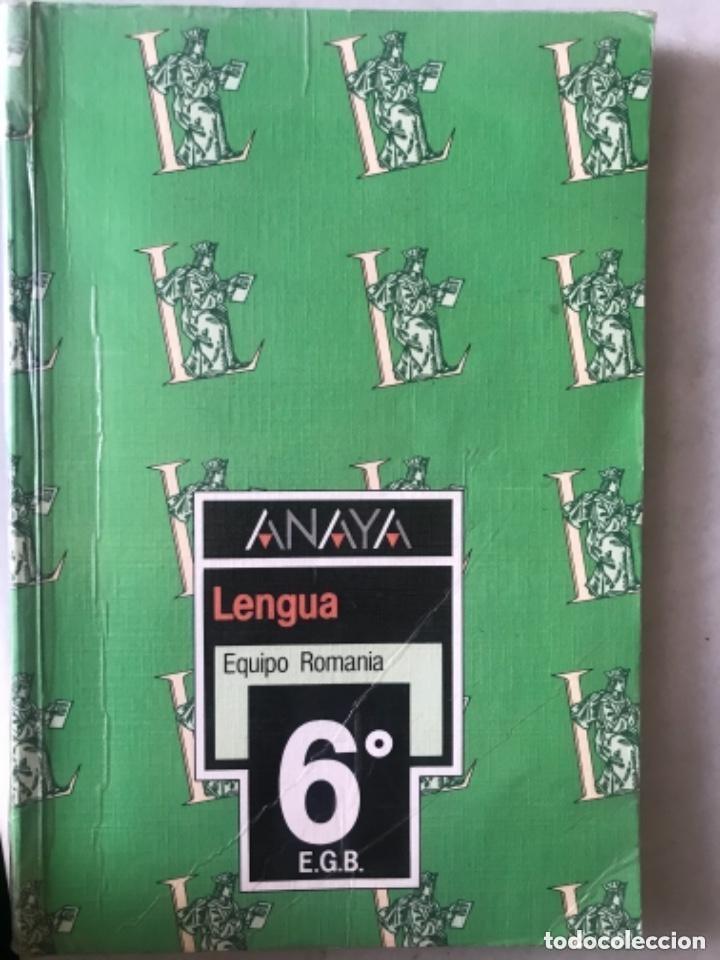 Libros de segunda mano: Libro texto 6 EGB 1984. Anaya. Lengua - Foto 1