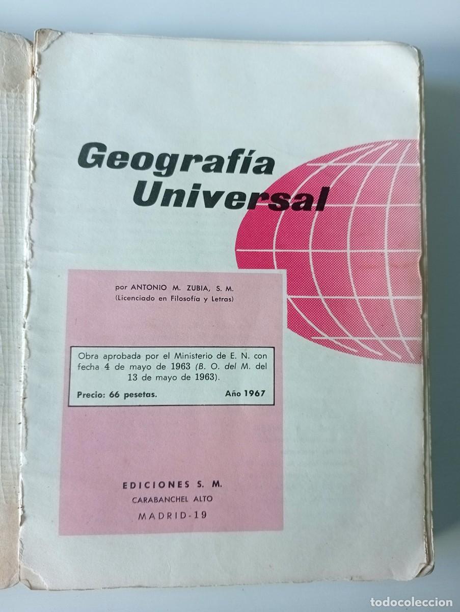Libros de segunda mano: LIBRO DE TEXTO GEOGRAF&Iacute;A UNIVERSAL, A&Ntilde;O 1967 - Foto 2