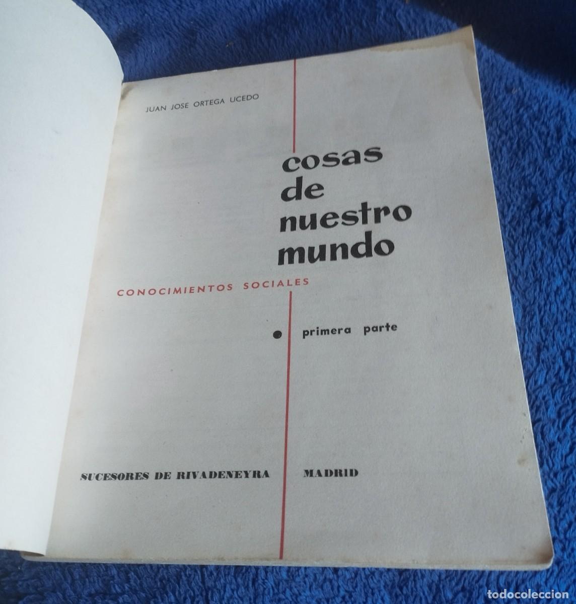 Libros de segunda mano: Libro de escuela de 1963 cosas de nuestro mundo - Foto 2