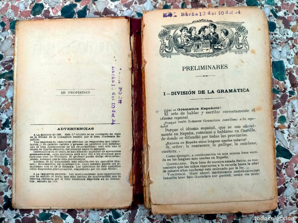 Libros de segunda mano: Gram&aacute;tica Paluzie libro infantil escolar antiguo - Foto 2