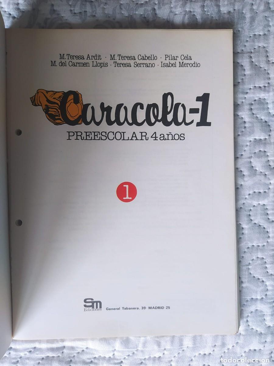Libros de segunda mano: CARACOLA-1 PREESCOLAR 4 A&Ntilde;OS EDICIONES SM - Foto 2