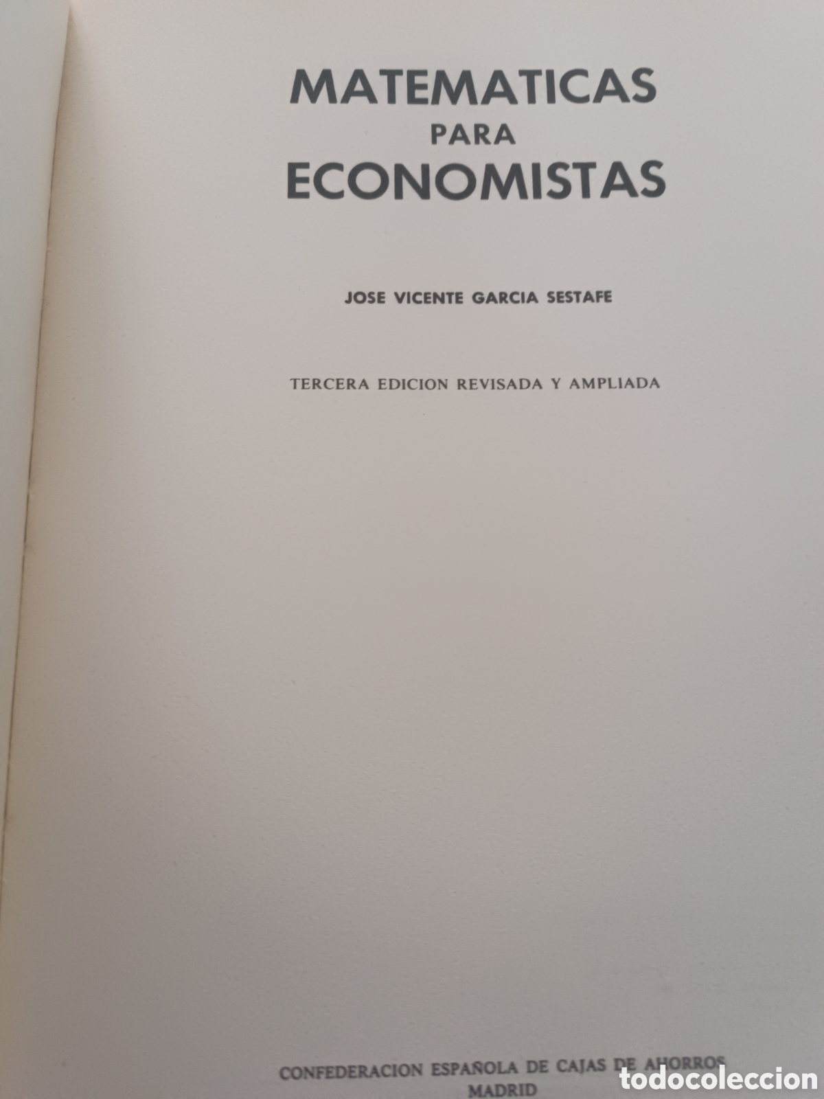 Libros de segunda mano: MATEMATICAS PARA ECONOMISTAS - Foto 2