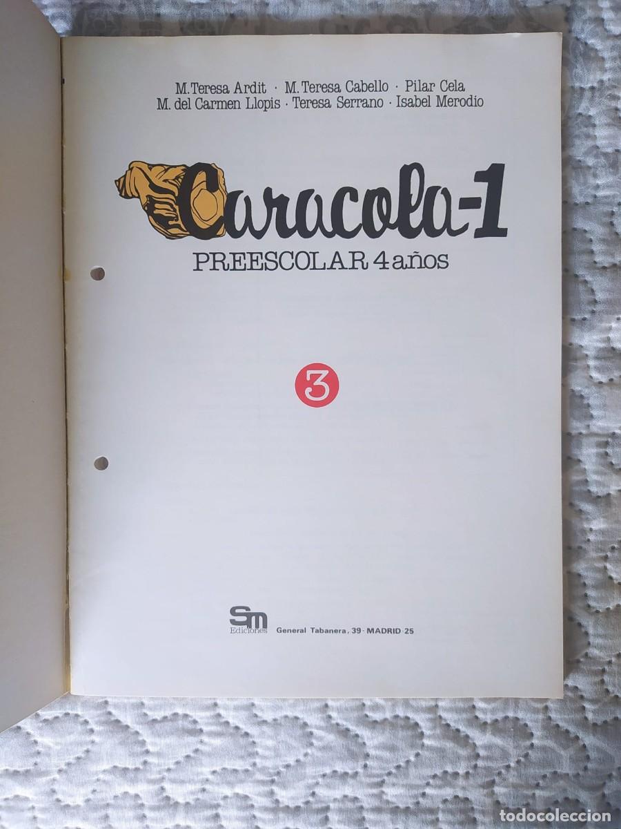 Libros de segunda mano: CARACOLA-1 PREESCOLAR 4 A&Ntilde;OS EDICIONES SM - Foto 2