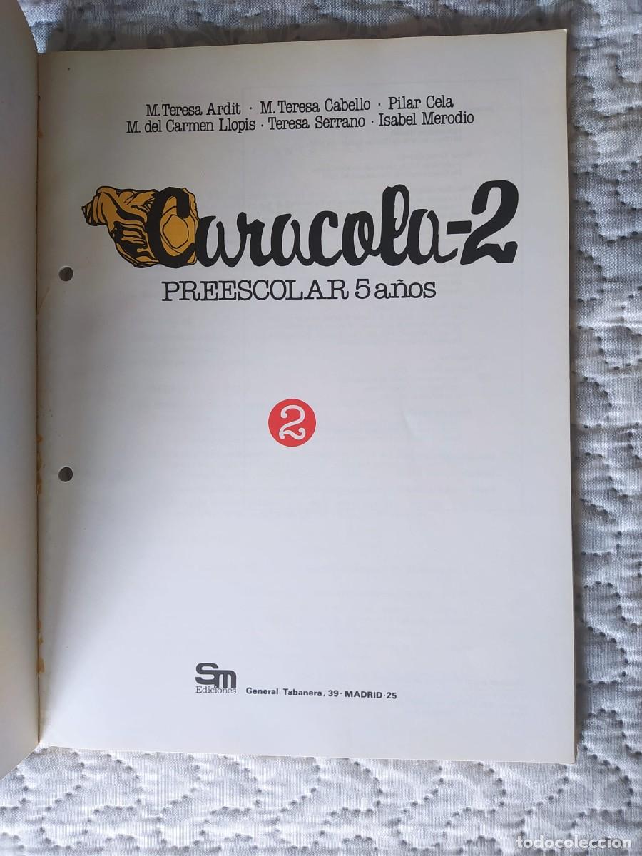 Libros de segunda mano: CARACOLA-2 PREESCOLAR 5 A&Ntilde;OS EDICIONES SM - Foto 2