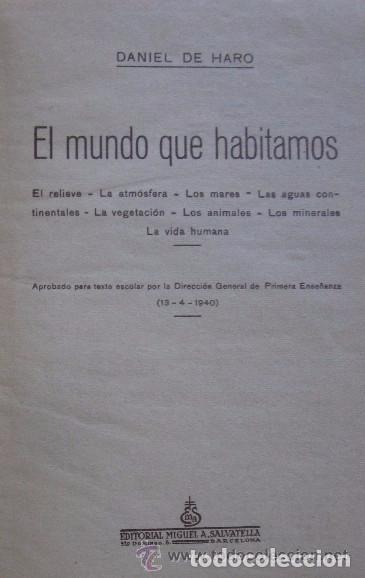 Libros de segunda mano: EL MUNDO EN QUE HABITAMOS - Foto 2