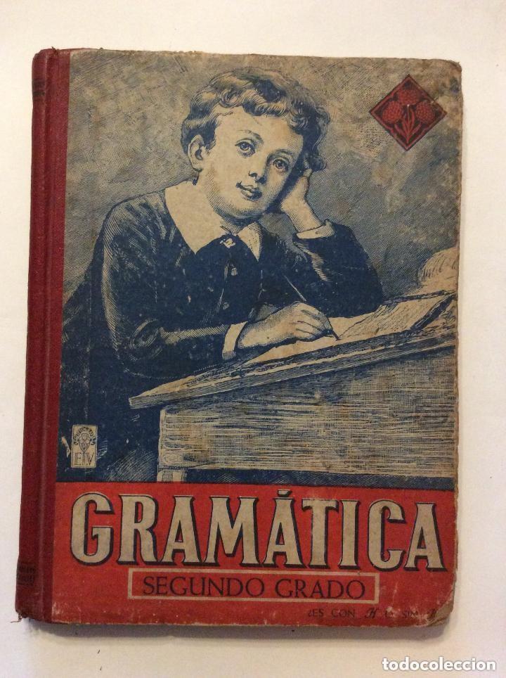 Libros de segunda mano: GRAM&Aacute;TICA ESPA&Ntilde;OLA SEGUNDO GRADO. LUIS VIVES 1945 - Foto 1