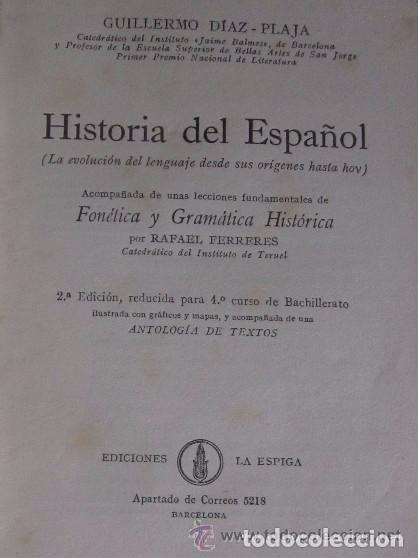 Libros de segunda mano: HISTORIA DEL ESPA&Ntilde;OL - CUARTO CURSO - Foto 2
