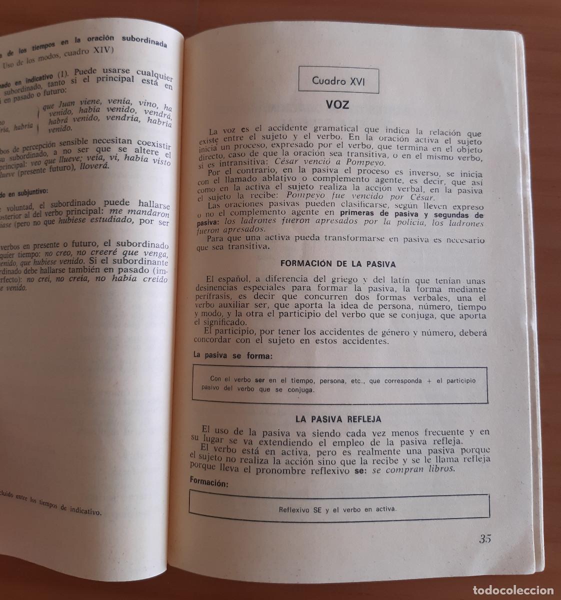 Libros de segunda mano: AP&Eacute;NDICE GRAMATICAL - 80 P&Aacute;GINAS - 19 X 13 CMS. - Foto 7