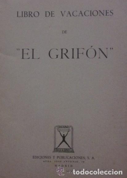 Libros de segunda mano: LIBRO DE VACACIONES EL GRIFON - Foto 2