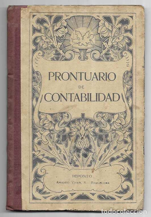 Libros de segunda mano: Prontuario de Contabilidad. Teneduria de Libros y Efectos de Comercio 1942