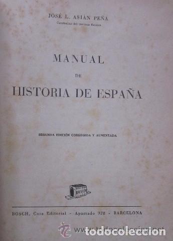 Libros de segunda mano: MANUAL DE HISTORIA DE ESPA&Ntilde;A - Foto 2