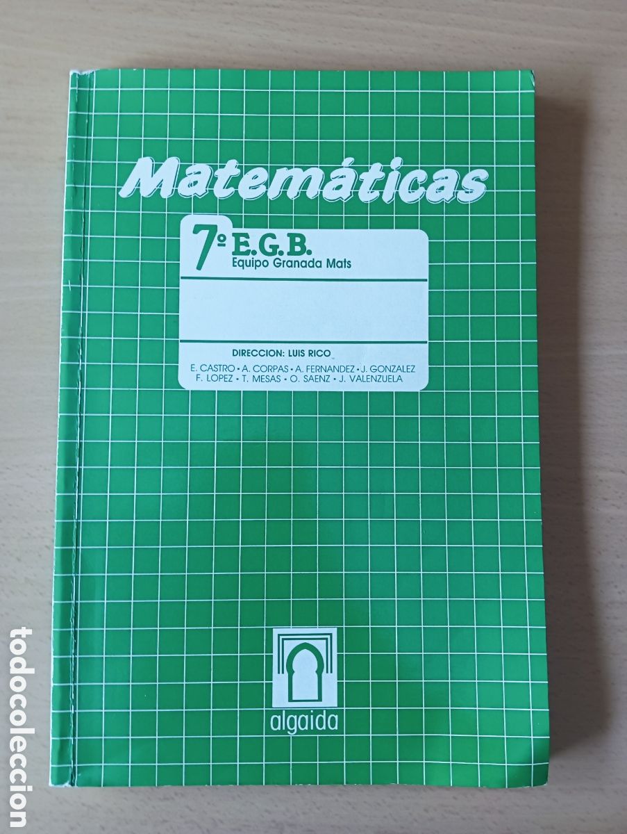 Libros de segunda mano: Matem&aacute;ticas 7 EGB Algaida - Foto 1
