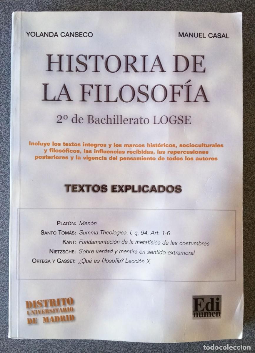 Libros de segunda mano: Historia De La Filosof&iacute;a 2&ordm; Bachillerato - Foto 1
