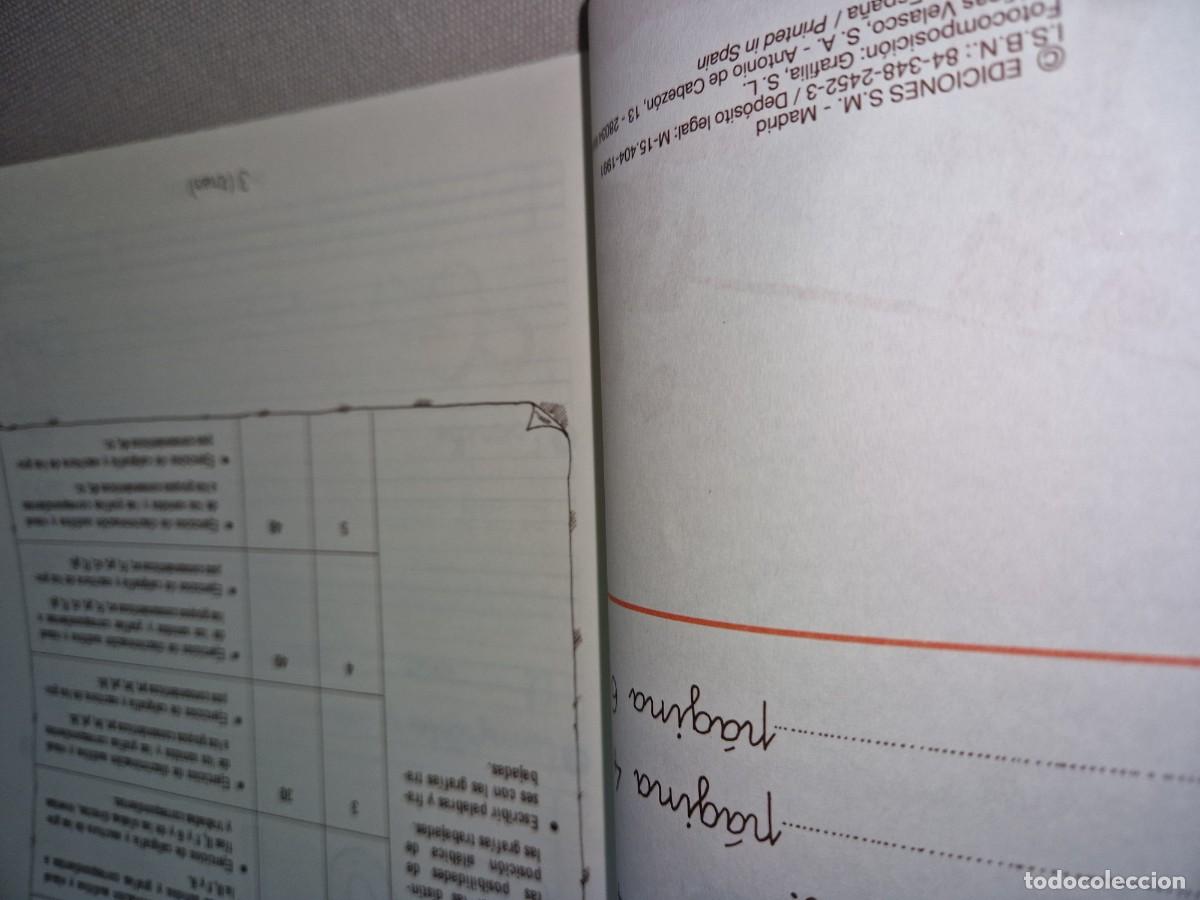 Libros de segunda mano: CUADERNO LETRAS PRIMER CURSO EGE - ANAYA - A&Ntilde;O 1991 - Foto 3