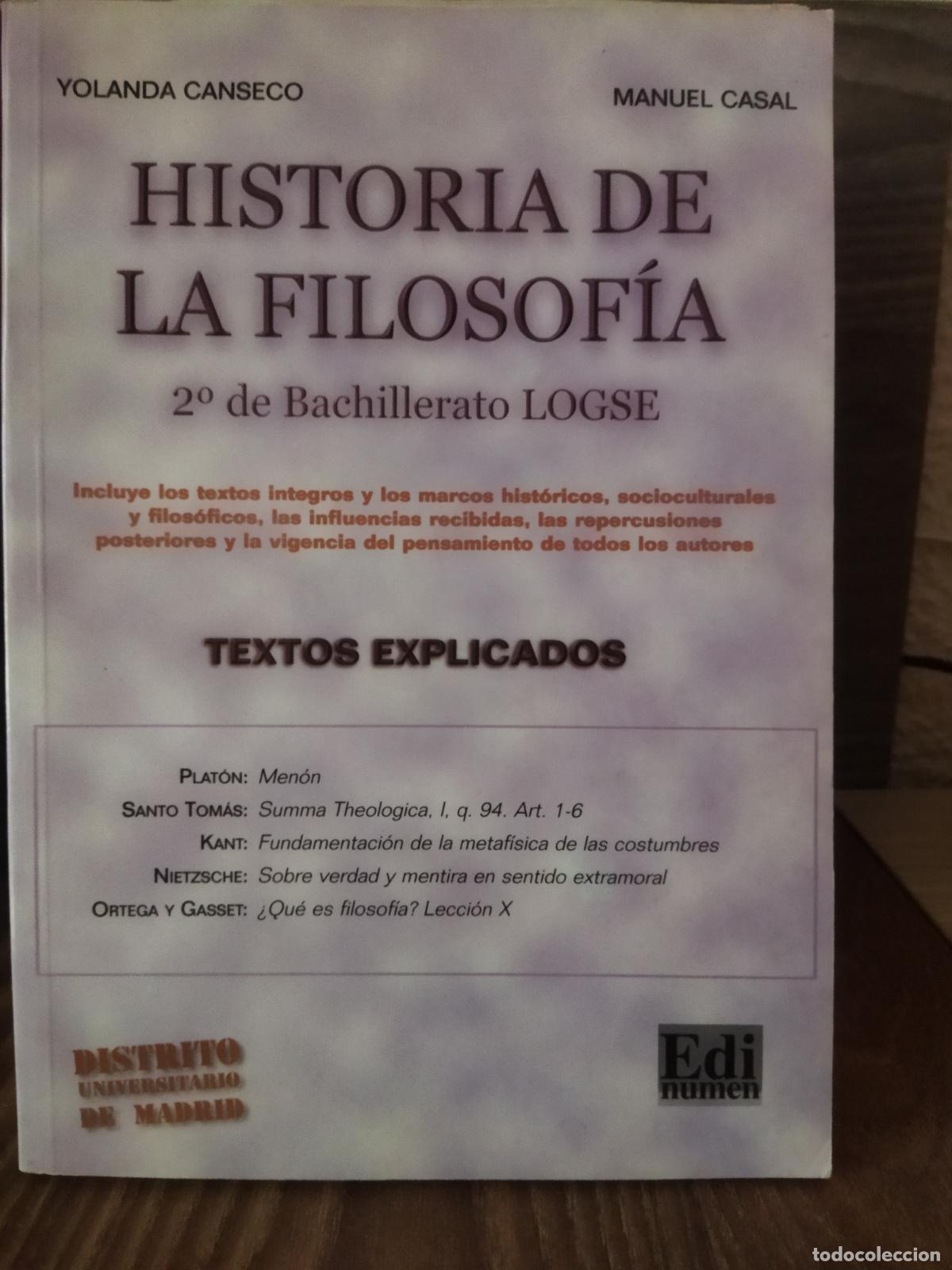 Libros de segunda mano: Historia de la filosof&iacute;a 2 de bachillerato logse