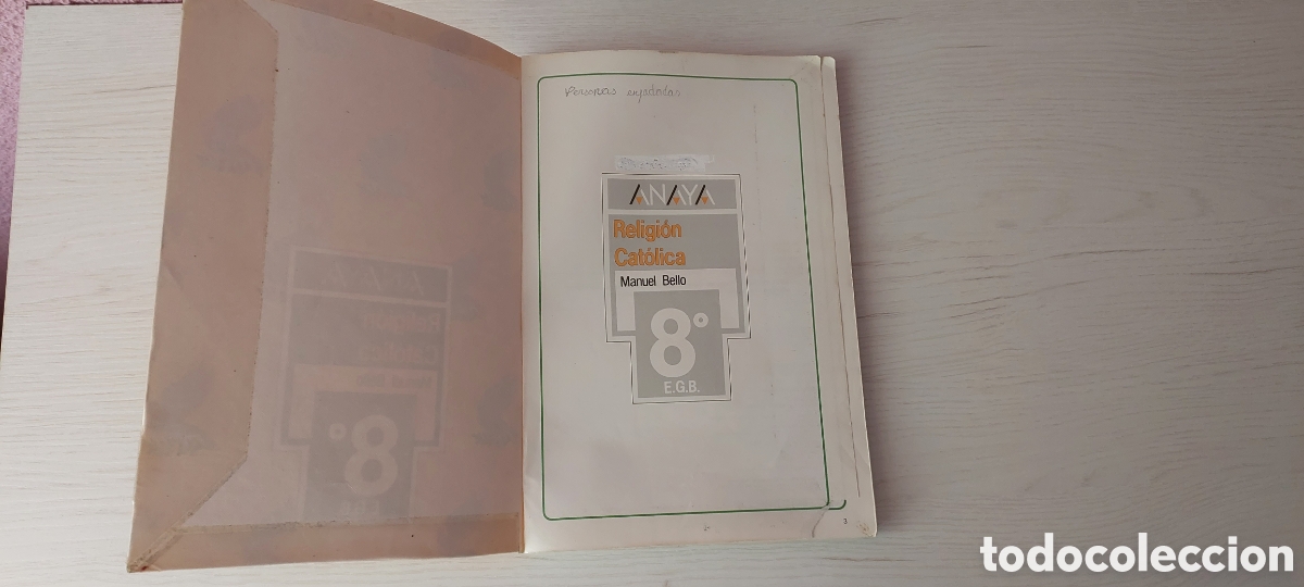 Libros de segunda mano: Libro 8&deg; de EGB de religi&oacute;n catolica - Foto 2