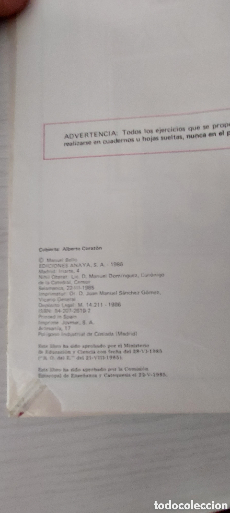Libros de segunda mano: Libro 8&deg; de EGB de religi&oacute;n catolica - Foto 5