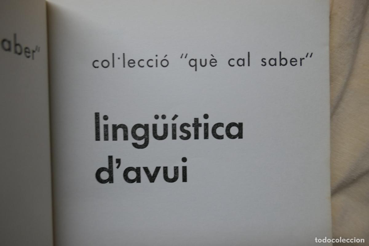 Libros de segunda mano: LING&Uuml;&Iacute;STICA DAVUI - RAMON CERD&Aacute; - EDITORIAL TEIDE (EN CATALAN) - Foto 4