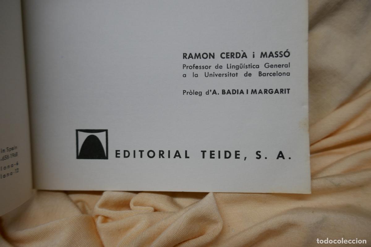 Libros de segunda mano: LING&Uuml;&Iacute;STICA DAVUI - RAMON CERD&Aacute; - EDITORIAL TEIDE (EN CATALAN) - Foto 5