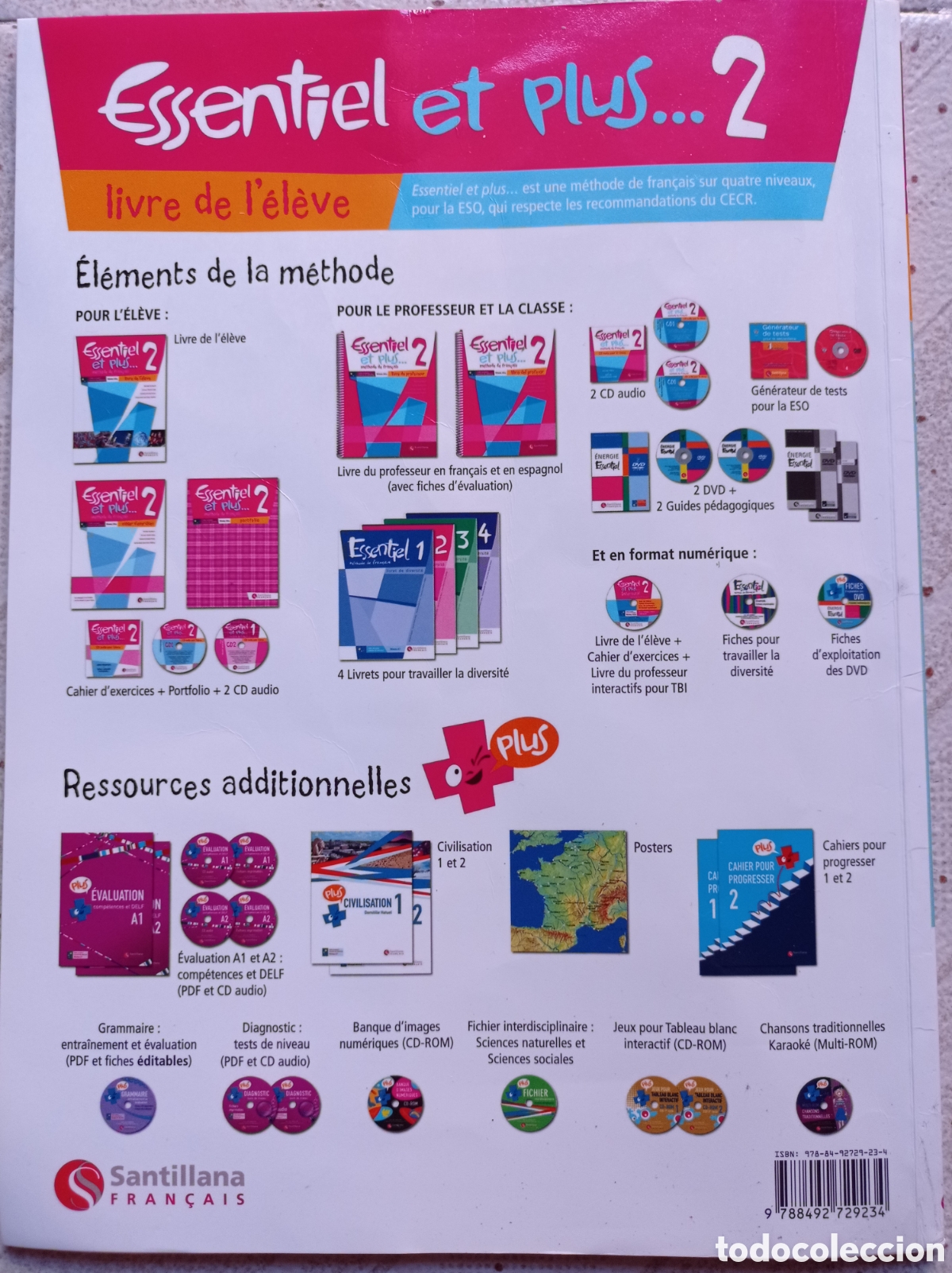 Libros de segunda mano: Libro franc&eacute;s Essentiel et Plus 2 - Foto 2