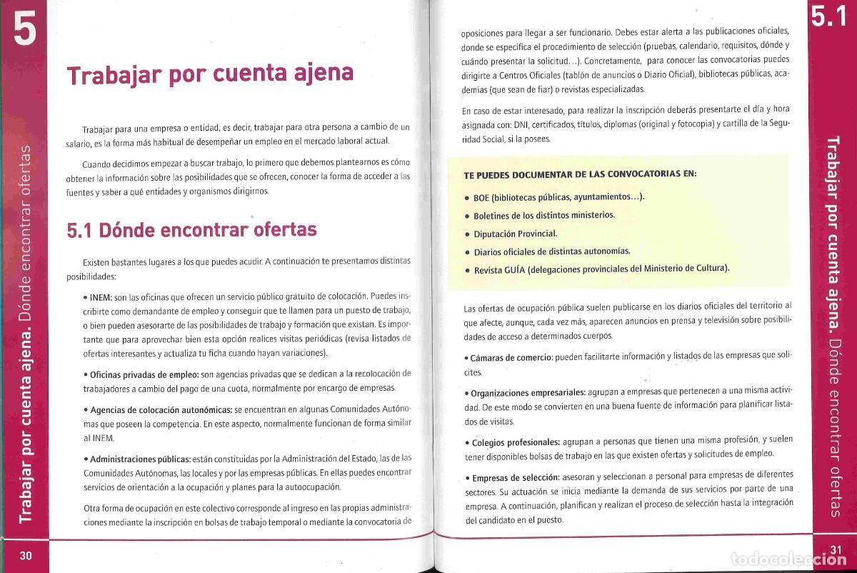 Libros de segunda mano: Gu&iacute;a de orientaci&oacute;n laboral. CEAC. 2005 - Foto 2