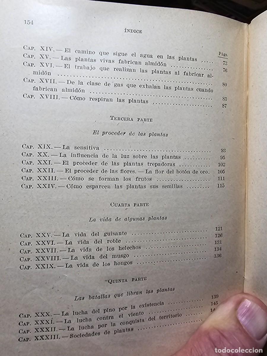 Libros de segunda mano: Antiguo libro texto estudio experimental vida de las plantas seix barral - Foto 8