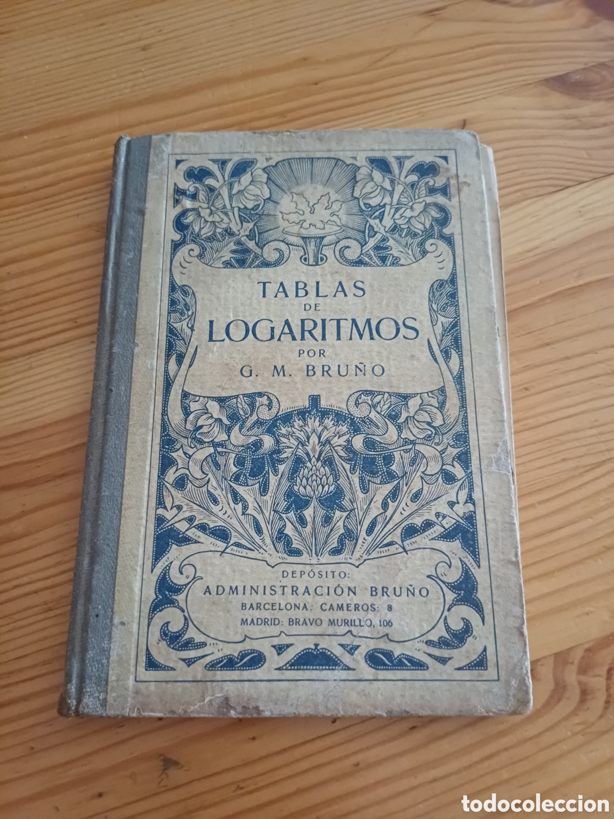 Libros de segunda mano: Tablas de logaritmos Bru&ntilde;o Libro de texto escolar - Foto 1