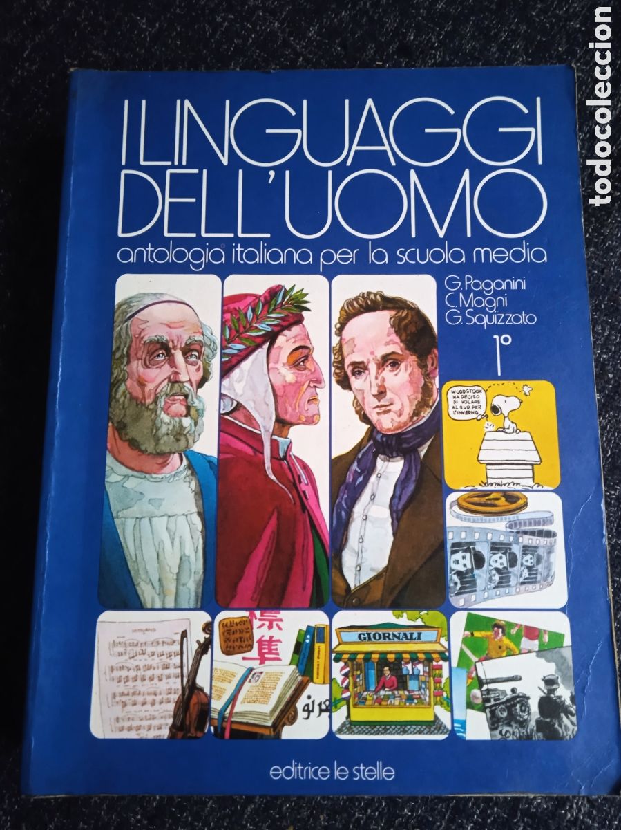 Libri di seconda mano: I linguaggi dell'uomo antologia italiana per la scuola media volume 1 ITALIANO A&Ntilde;O 1976 - 764 PAGIN