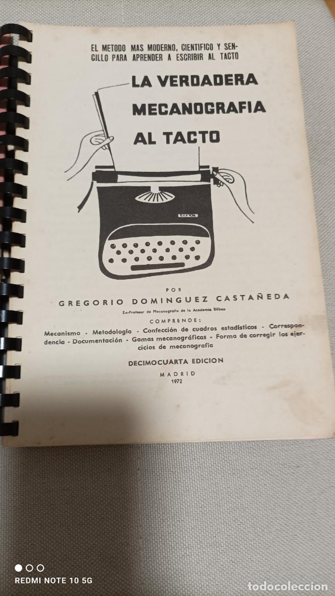 Libros de segunda mano: La verdadera Mecanograf&iacute;a al tacto. - Foto 1