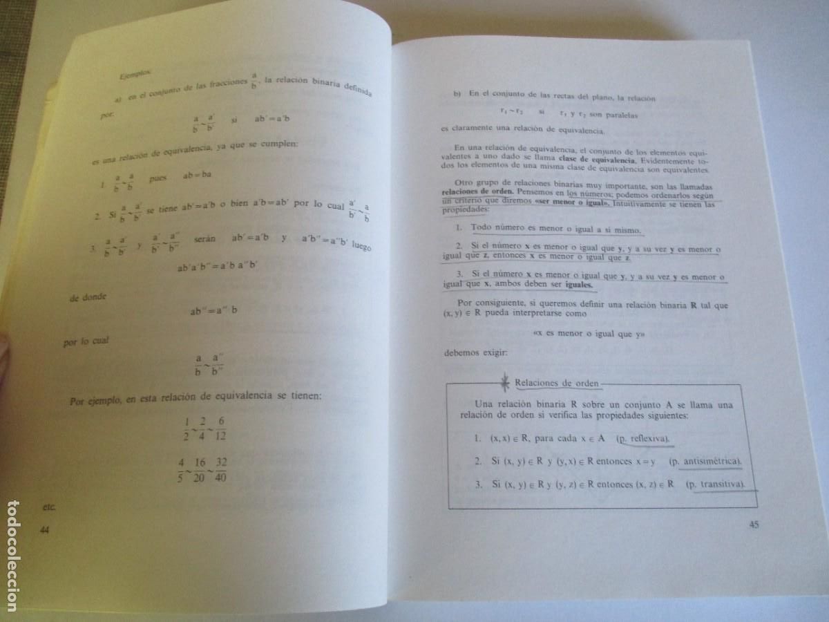 Libros de segunda mano: VICTOR HERN&Aacute;NDEZ, RICARDO V&Eacute;LEZ, ILDEFONSO Y&Aacute;&Ntilde;EZ Matem&aacute;ticas b&aacute;sicas W28323 - Foto 3