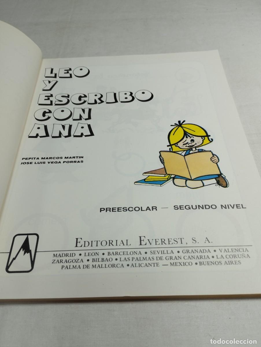 Libros de segunda mano: Leo y escribo con Ana. Preescolar 2. Editorial Everest - Foto 2