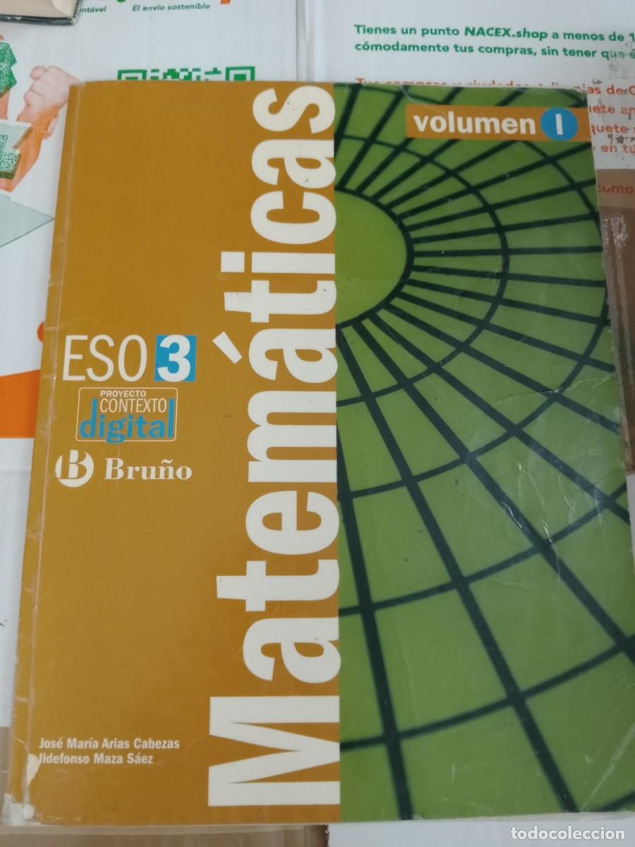 Libros de segunda mano: TOP-01 LIBRO MATEMATICAS 3 ESO BRU&Ntilde;O VOLUMEN 1 - Foto 1