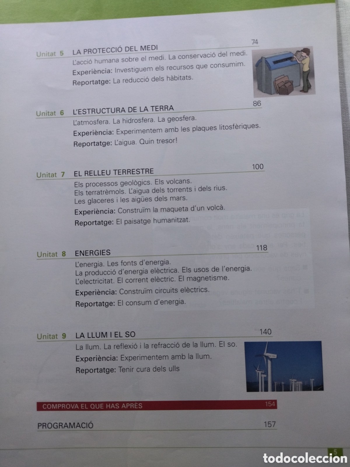 Libros de segunda mano: Coneixement del Medi. Medi Natural. 6&egrave; - Foto 3