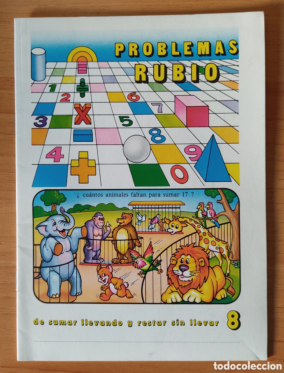 Libros de segunda mano: Cuadernillo Problemas N&ordm; 8 . ED. RUBIO sumar llevando y restar sin llevar - Foto 1