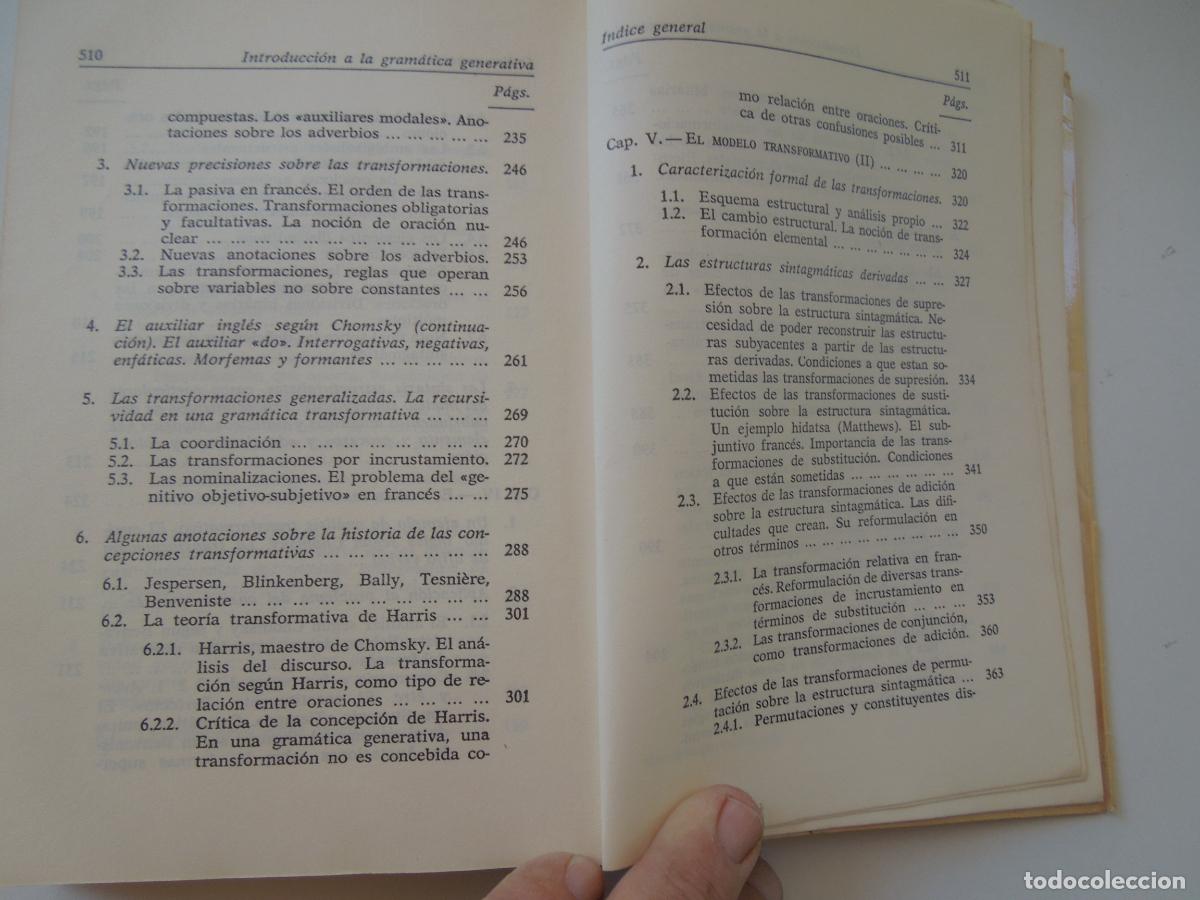 Libros de segunda mano: INTRODUCCI&Oacute;N A LA GRAM&Aacute;TICA GENERATIVA - NICOLAS RUWET - GREDOS 1978 - Foto 5