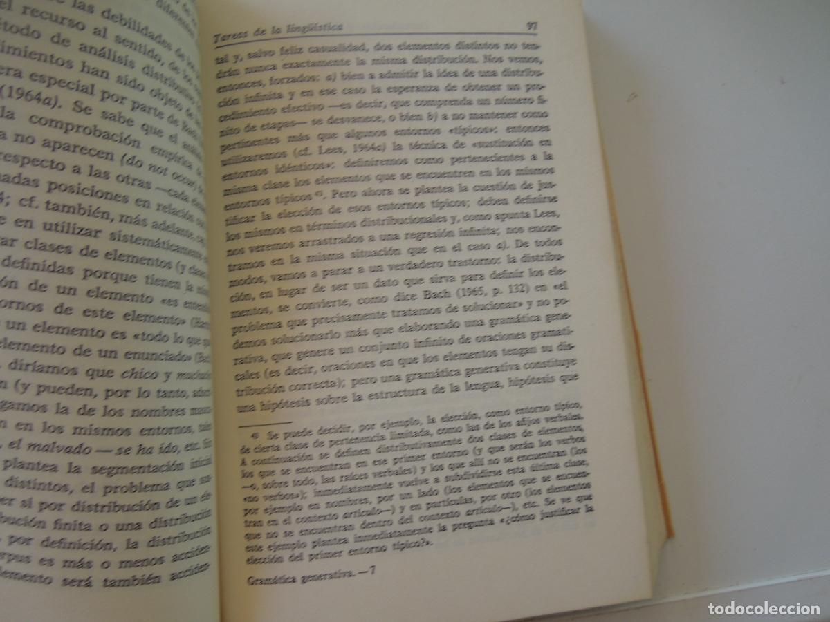 Libros de segunda mano: INTRODUCCI&Oacute;N A LA GRAM&Aacute;TICA GENERATIVA - NICOLAS RUWET - GREDOS 1978 - Foto 8