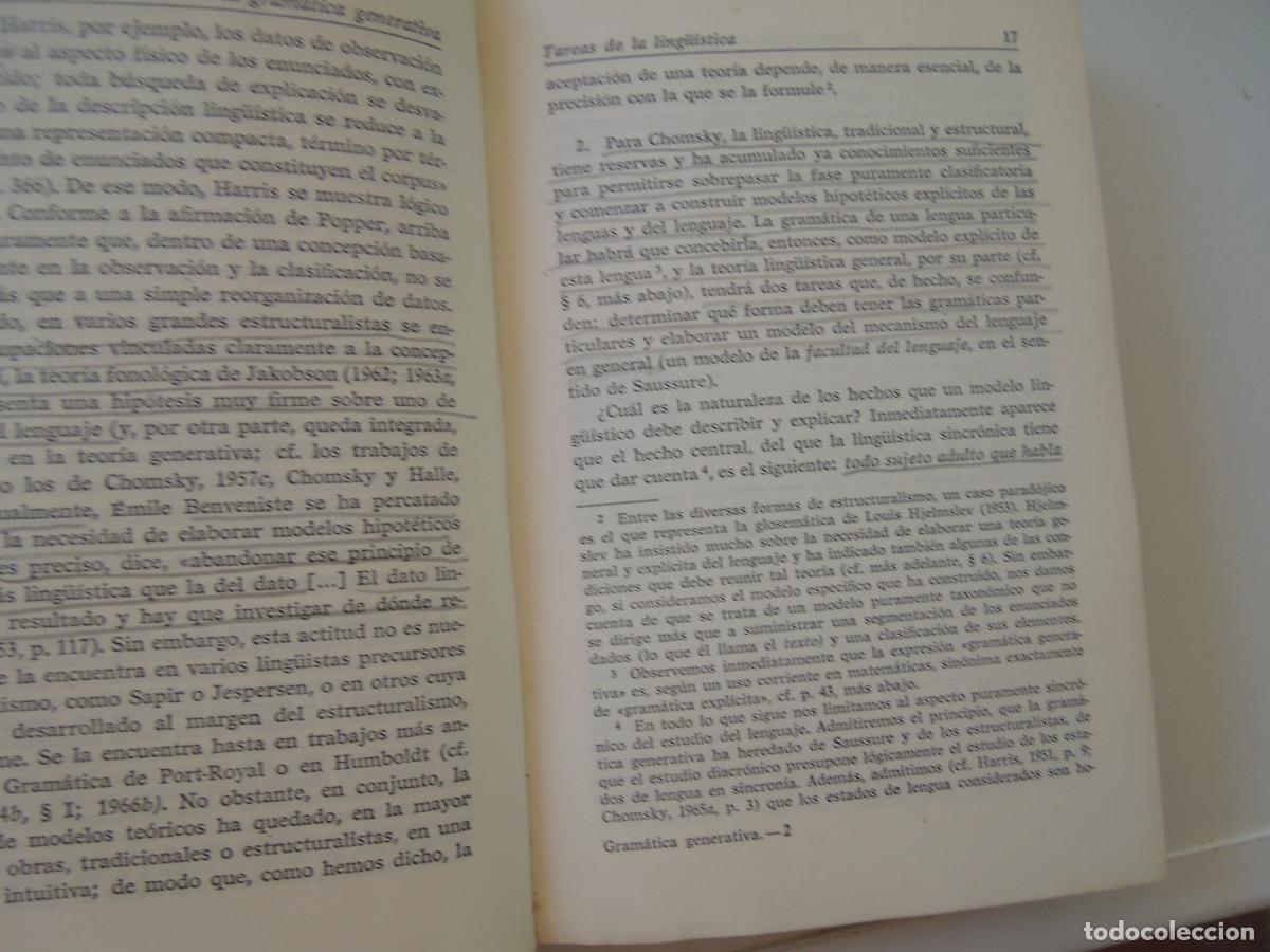 Libros de segunda mano: INTRODUCCI&Oacute;N A LA GRAM&Aacute;TICA GENERATIVA - NICOLAS RUWET - GREDOS 1978 - Foto 9