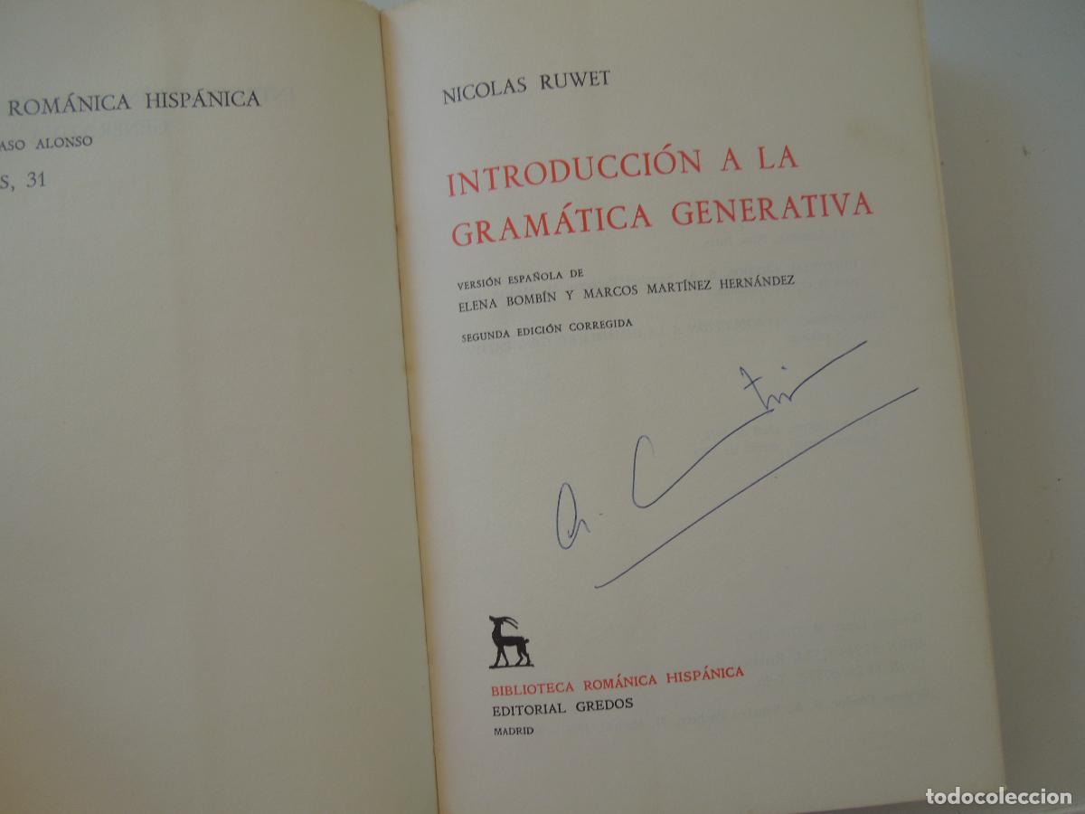 Libros de segunda mano: INTRODUCCI&Oacute;N A LA GRAM&Aacute;TICA GENERATIVA - NICOLAS RUWET - GREDOS 1978 - Foto 10