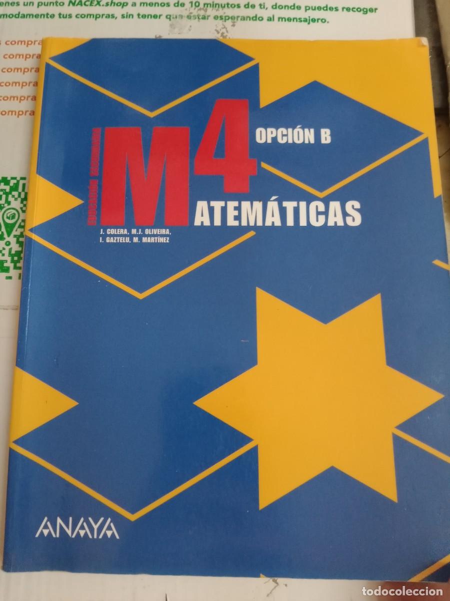 Libros de segunda mano: TOP-04 M4 OPCION B MATEMATICAS ANAYA - Foto 1