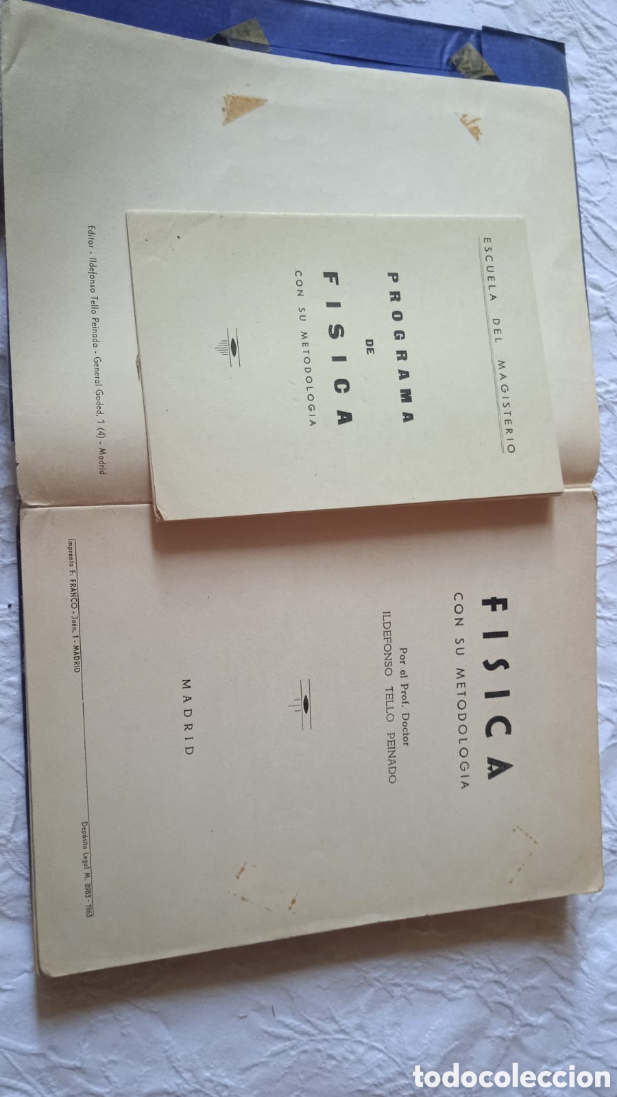 Libros de segunda mano: F&iacute;sica con su metodolog&iacute;a Ildefonso Tello 1963 - Foto 3