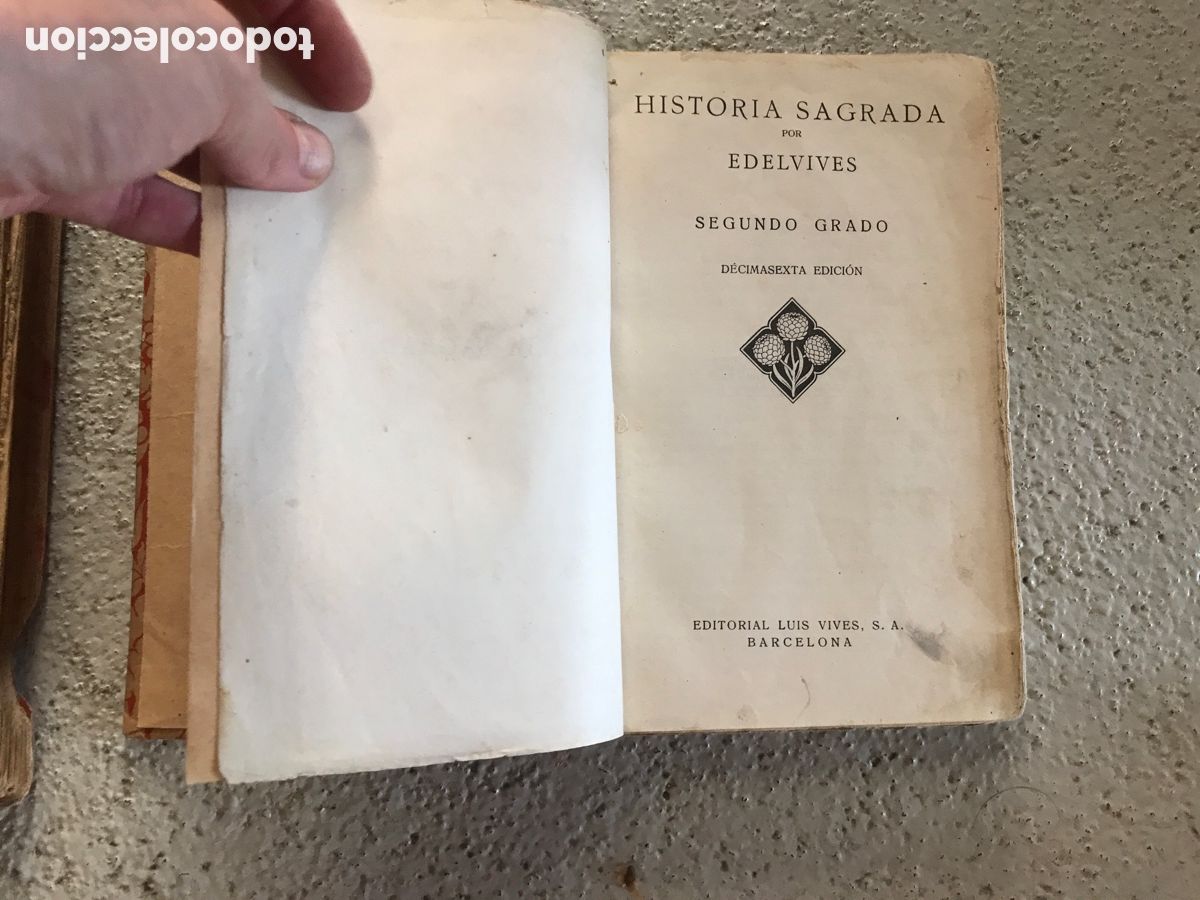 Libros de segunda mano: Dos libros de Historia Sagrada Segundo grado. Luis Vives. - Foto 8