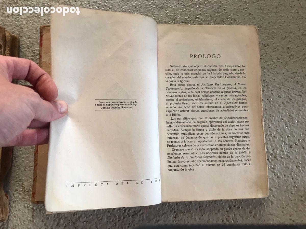 Libros de segunda mano: Dos libros de Historia Sagrada Segundo grado. Luis Vives. - Foto 9
