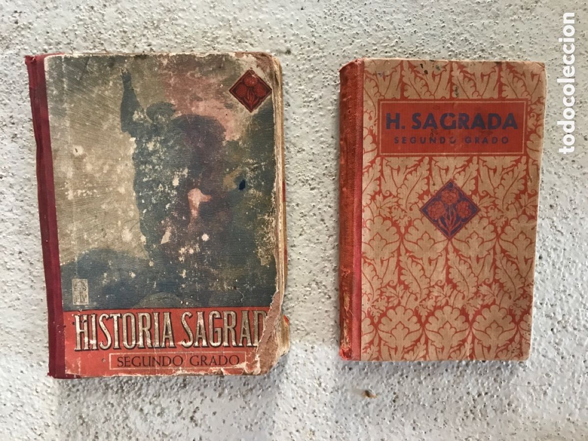 Libros de segunda mano: Dos libros de Historia Sagrada Segundo grado. Luis Vives. - Foto 1