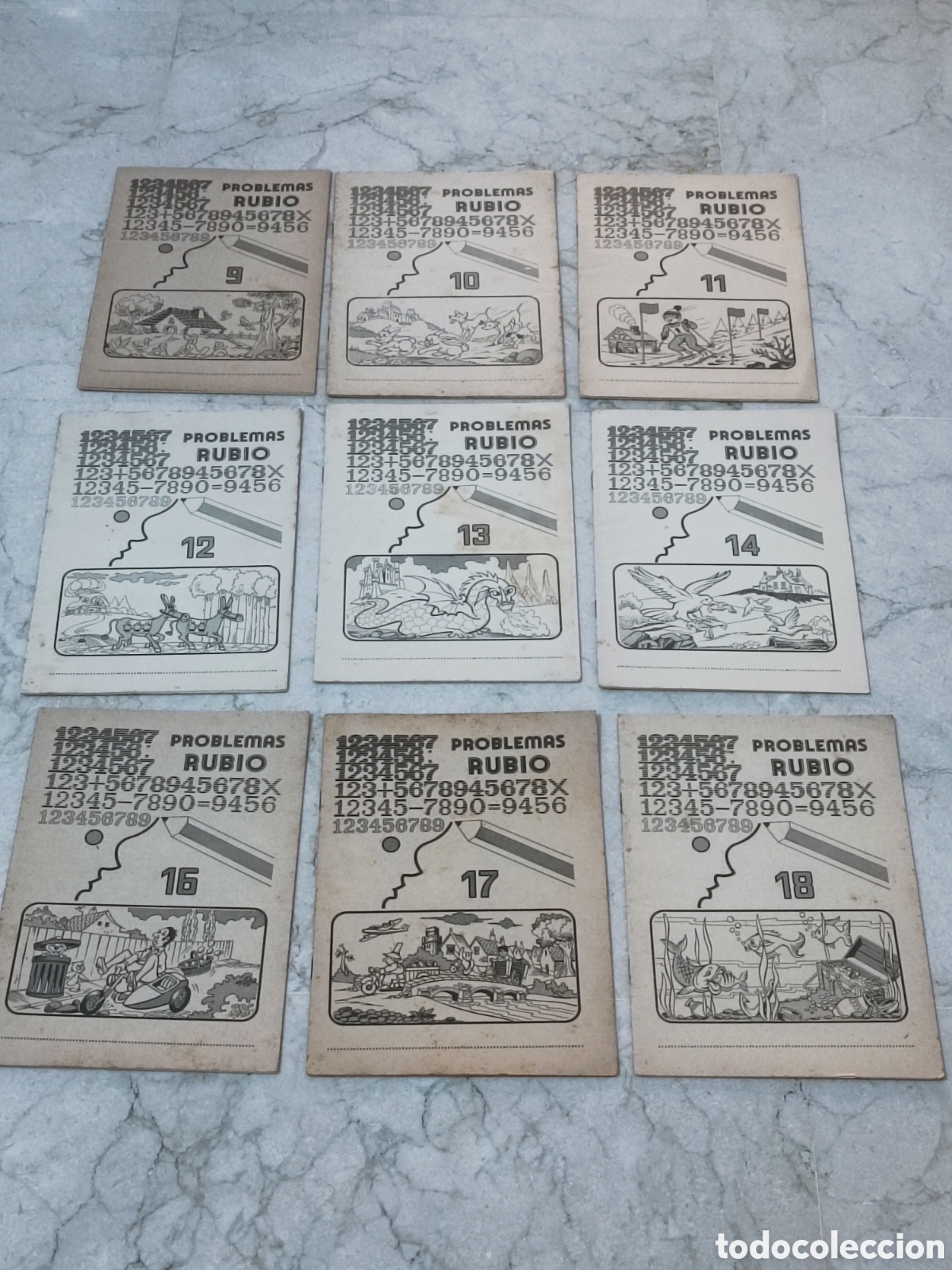 Libros de segunda mano: Lote nueve n&uacute;meros de problemas Rubio 1978 - Foto 1