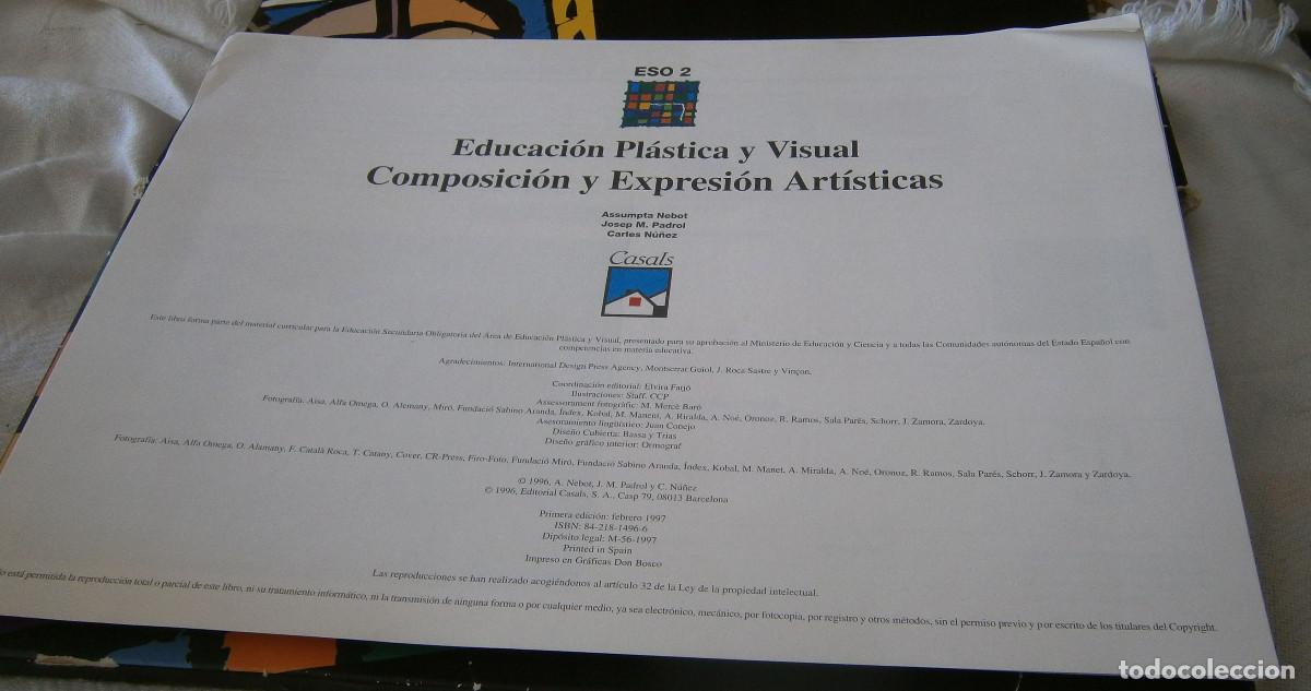 Libros de segunda mano: Plastica y visual Eso 2 A.Nebot/C nu&ntilde;es/ J.M. Padrol - Foto 2