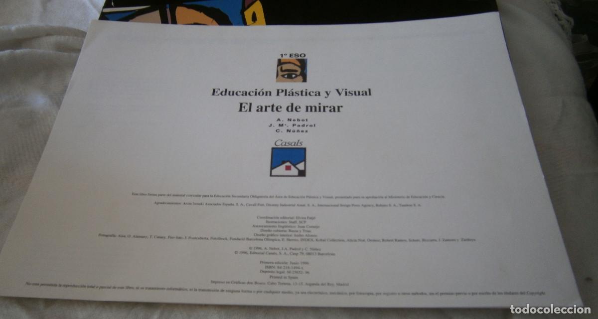 Libros de segunda mano: Plastica y visual Eso 1 A.Nebot/C nu&ntilde;es/ J.M. Padrol - Foto 3