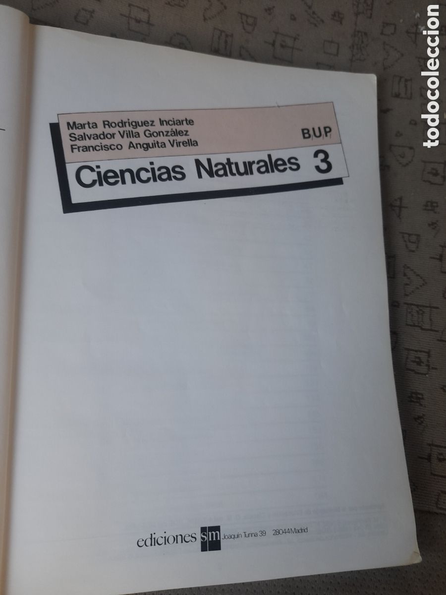 Libros de segunda mano: Ciencias naturales, 3 de BUP de 1986 de SM - Foto 4