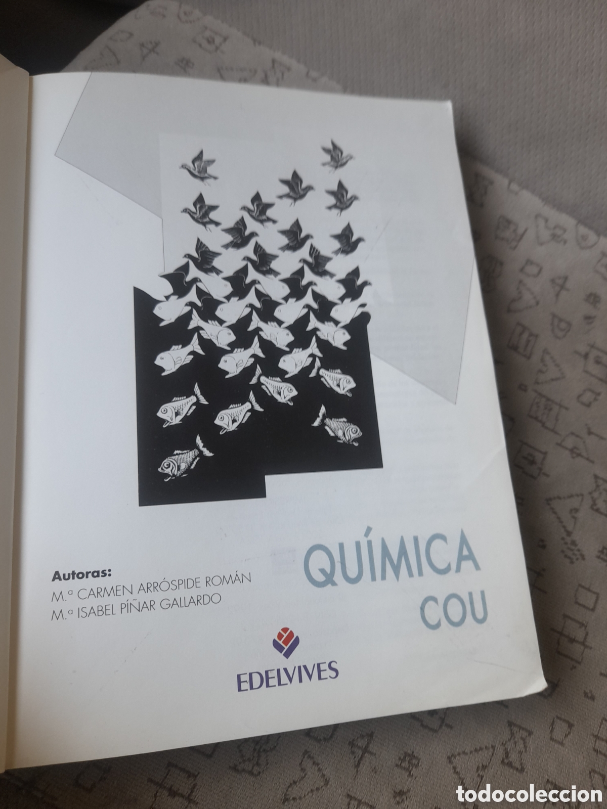 Libros de segunda mano: Qu&iacute;mica de COU de Edelvives de 1992 - Foto 3